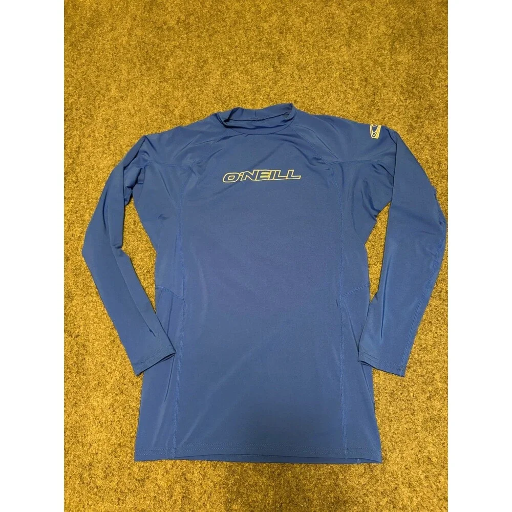 O'Neill Men's XL Blue Long Sleeve Rash Guard UPF 50+ Surf Swim Shirt
